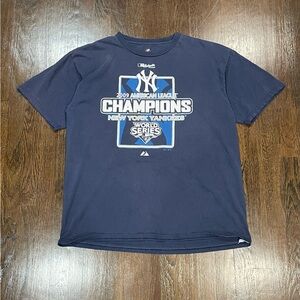 2009 Yankees World Series MLB Navy shirt